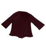 Chico's  travelers Cardigan Sz 1 Medium Slinky Burgundy Photo 1