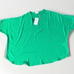 Adrienne Women Green Daily Poncho Top Blouse S Photo 1