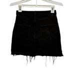 Aritzia  Wilfred‎ Free Tanit Denim Skirt Mini Raw Hem Black Wash Size 4 Photo 2