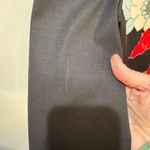 Trina Turk Keyhole Neck Dress 3/4 sleeve Lined Black/Multi Sz 4 Photo 7