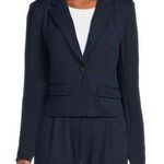 2 PC Adrienne Landau Onyx Women's Crop Blazer AND Onyx Pencil Slacks NWT Blue Photo 0