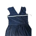 Mystic Modcloth Champagne at Midnight  Navy Blue Lace & Chiffon Dress I Photo 3