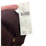 Anthropologie NWT Pilcro Madi Skirt Size 4 Oxblood Front Slit Midi Denim Style Photo 10