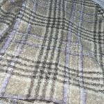 Sam Edelman Sz M Medium Fuzzy Plaid Teddy Jacket  Photo 12