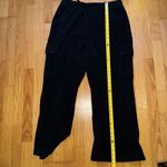 Victoria's Secret Victoria’s Secret Pink Fleece Cargo Wide Leg Sweat Pants Black XL Streetwear 90s Photo 6