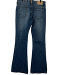 Blue Pearl Allen Schwartz Topaz Jeweled Jeans Blue 70s Flare Size 28 Y2K NWT Photo 7