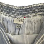 A New Day  Women’s Size Medium Skirt Blue White Striped Ruffle 100% Cotton  #1 Photo 2