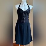 Dana Buchman  Black Plain Midi Skirt Zipper In Back SZ P10 Great Condition Photo 1