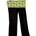 Victoria's Secret Victoria Secret Foldover Yoga Pants Bootcut Flare Spellout Y2K Women Med Short Photo 0