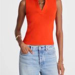 Madewell NWT Cotton Johnny-Collar Sweater Tank size large Photo 1