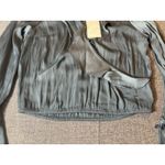 A New Day Women's Size XS Flounce Long Sleeve V-Neck Ruffle Wrap Blouse Photo 5