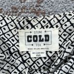 Stone Cold Fox  Tie Front Crop Top White/ Black XS Photo 3