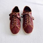 Celtic & Co • Luxe Espadrille Pumps sneaker platform rust suede leather jute Brown Size 9 Photo 2