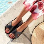 Birdies Robin Slide Sandal Black Women's Size 6 Photo 1