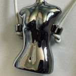 ZARA RARE New High Quality Beautiful Statement Necklace Female Torso Bust Metal Photo 0