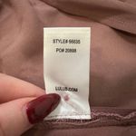 Lulus  mauve long-sleeve v-neck wrap front top size S NWT Photo 7