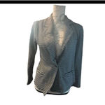 Women's Imaginary Voyage Black White Striped Blazer S Photo 8