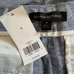 Banana Republic  | Women's Plaid Linen Bermuda Shorts Size 4 New with Tag Flawed Photo 3