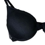 Kathy Ireland  Intimates Lace Underwire Bra Womens 34C Black Romantic Photo 1