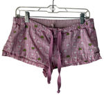 Victoria's Secret  Pink Shorts Y2k Small Pink Green Heart‎ Print Sleep Lounge Photo 0