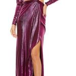 Ieena for Mac Duggal Cutout Metallic Gown Photo 0