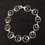 Sterling Silver 6 1/4”  Double Round Bracelet Photo 2