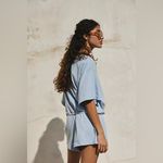 Free People  Monet Romper- Blue Snowflake- NWT- Size Small Photo 2