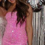 Nasty Gal Size 6 Premium Velvet Sequin Bandeau Mini Dress Photo 0