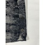 EST 1946 Women Snake Print Button Shirt Dress Roll Tab Sleeve Pocket Gray XL Black Photo 3