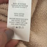 Aerie Light Tan Quarter Button Pullover Tunic Sweatshirt Hoodie Photo 3
