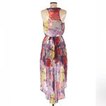 Guess Women's Watercolor Kaleidoscope High-Low Sleeveless Dress Size M Medium Photo 2