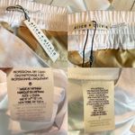 Alice + Olivia Jody Satin High-Waist Slit Front Pant White Size US 2 Photo 6