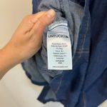 Untuckit For Her Denim Long Sleeve Shirt Career Professional Dress Size 10 Blue Photo 6