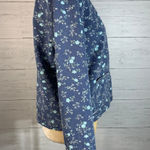 Cherokee Vintage blue floral denim jacket size M Photo 4