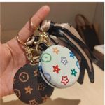 Super cuter cosmetic mirror bag charm/keychain NWT White Photo 3