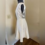 Vintage 1950s 1960s Dress / Ivory Cotton Velvet Sleeveless Dress White Size M Photo 1