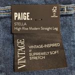Paige NWT Stella High Rise Straight Leg Jeans Soleil Destructed Size 27 Photo 11