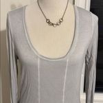 WRAP London, Light Grey LS Scoop neck Tee, Size 10, EUC Gray Photo 1