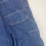 Carhartt  women's medium 8 10 short Classic Blue Denim Bib Overalls jean Photo 9