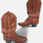 Vintage Acme Western Point Toe Embroidered Cowboy Boots Sz 7.5 Brown Photo 1