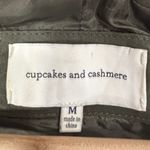 Cupcakes & Cashmere Moto Jacket Women's M Asymmetrical Suede Olive Green Casual Size M Photo 4