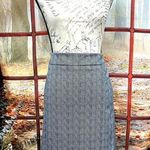 Michael Kors Chevron Pencil Skirt Black & Cream size 12 Photo 0