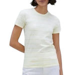 Everlane The Organic Cotton Crew Neck T Shirt Yellow Stripe Women Size Small New Photo 0