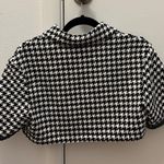 SheIn Cropped Houndstooth poncho Jacket Photo 3