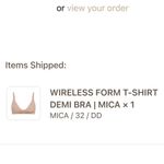SKIMS  Wireless Form T-Shirt Demi Bra mica 32DD Photo 1