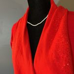 DKNY Size XS/S Red Open Front Cardigan Photo 3