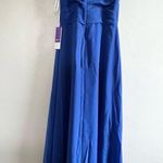 JJ's House [JJ’s House] NWT Royal Blue Halter Lace Detail Dress- US 10 Photo 2