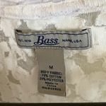Bass White Textured Short Sleeve Top Size M Photo 1