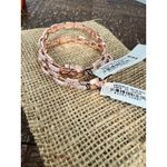 Guess NWT Rose Gold Tone Chain Link Bracelet Set with Rhinestones Photo 6
