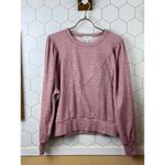 Evereve  Pink Kylar Pleated Sleeve Pullover - Size - Small Photo 3